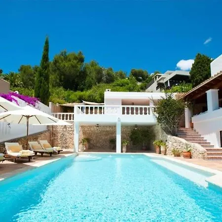 House With 5 In Furnet With Wonderful Sea View, Private Pool, Enclo... * Santa Eularia des Riu